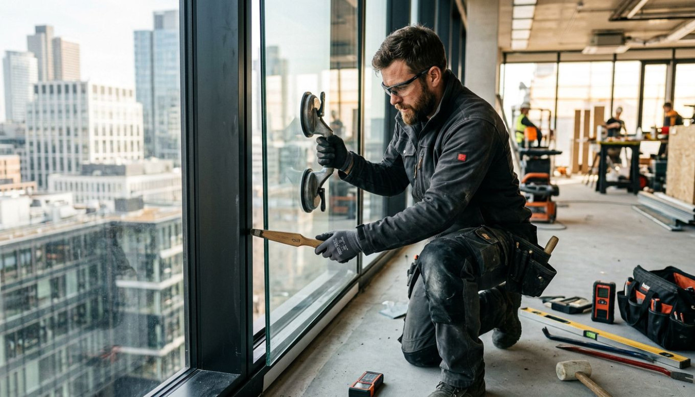 Outillage spécialisé : la clé pour des installations de vitrage sans défaut